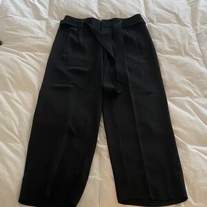 AYR Black Silk Wide Leg Pants